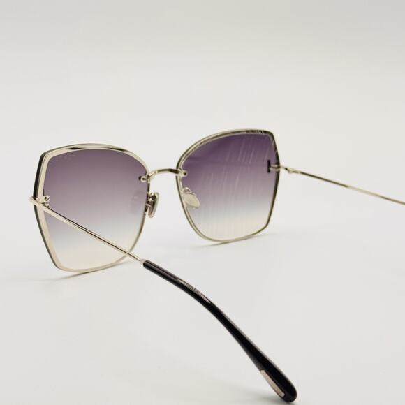 Tom Ford Sunglasses NICKIE-02 TF1107 16C Shiny Palladium Butterfly Gradient 62mm main image 10